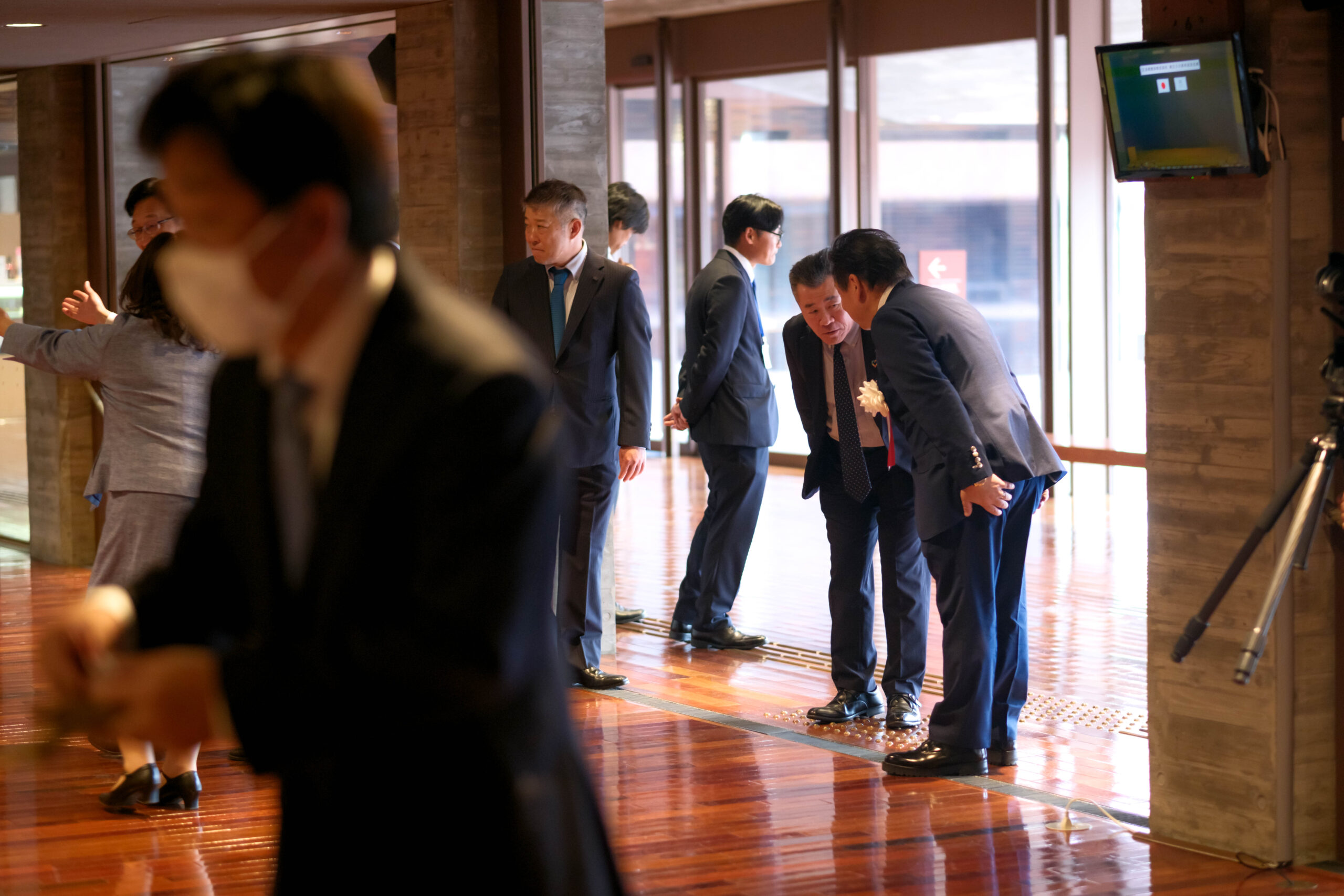 alt=“高橋建設 創業50周年記念式典の様子”